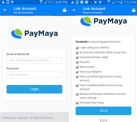 how to link my bank account to paymaya